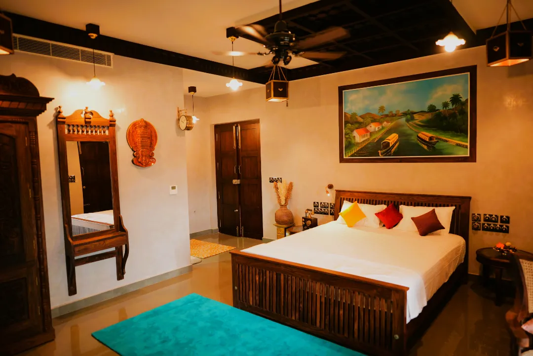 Kerala-themed bedroom